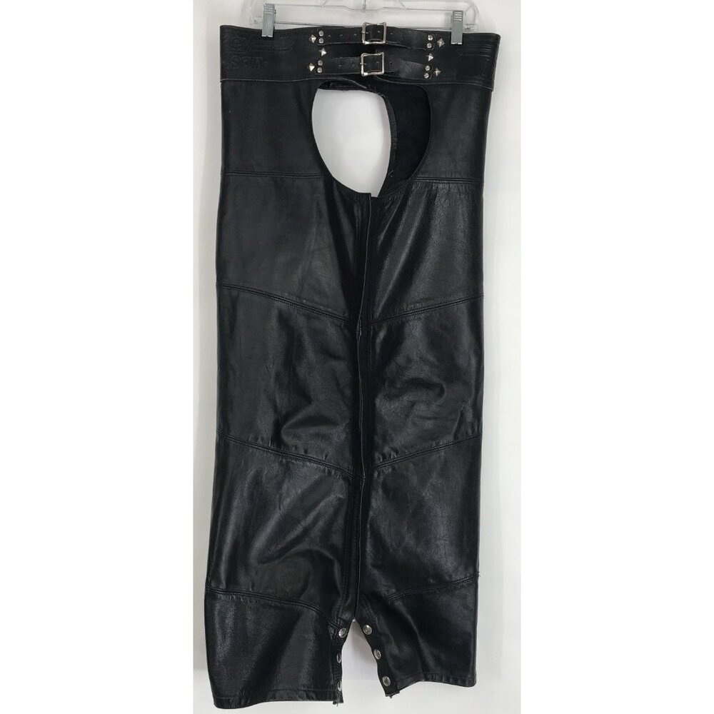 Vintage Harley Davidson Leather Chaps Size Small The Leather Works
